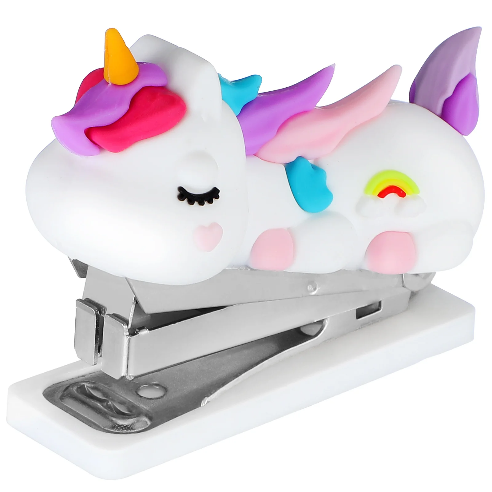 

Portable Mini Hand Stapler Cute Small Stapler for Office School Home Desk Reusable Stationery Home Accessory