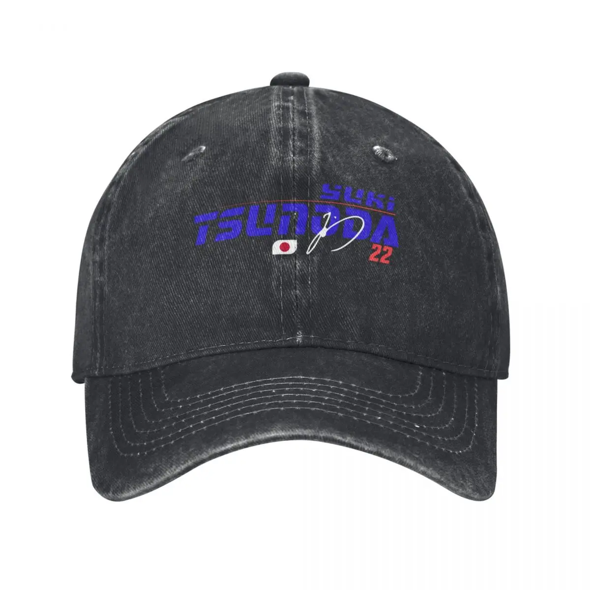 

22 Yuki Tsunoda name and sign Baseball Cap Unique hats Beach Custom Cap Mens Tennis Women's