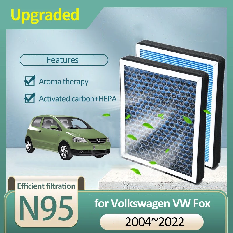 Activated Carbon Air Filter for Volkswagen VW Fox Lupo SpaceFox CrossFox SpaceCross SportVan Urban Fox 2004~2022 6R0819653 Auto