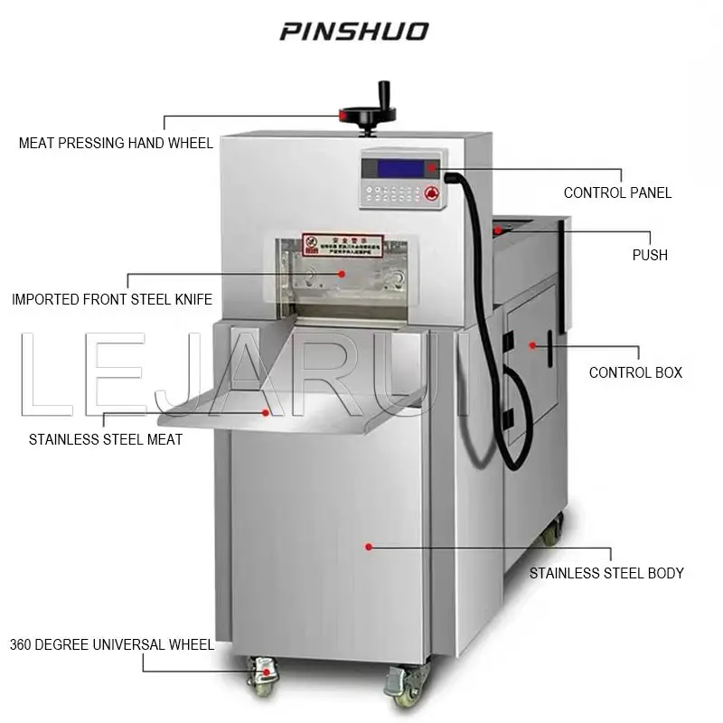 Electric Meat Slicer Mutton Roll Freezing Beef Cutter Lamb Cutting Machine Stainless Steel Cnc Double Cut Lamb Roll Machine