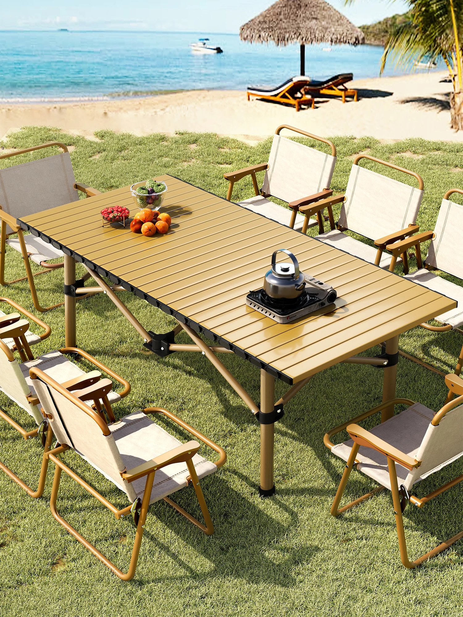 

Camping tables chairs outdoor folding tables portable dining camping egg roll rectangular tables for night market stalls