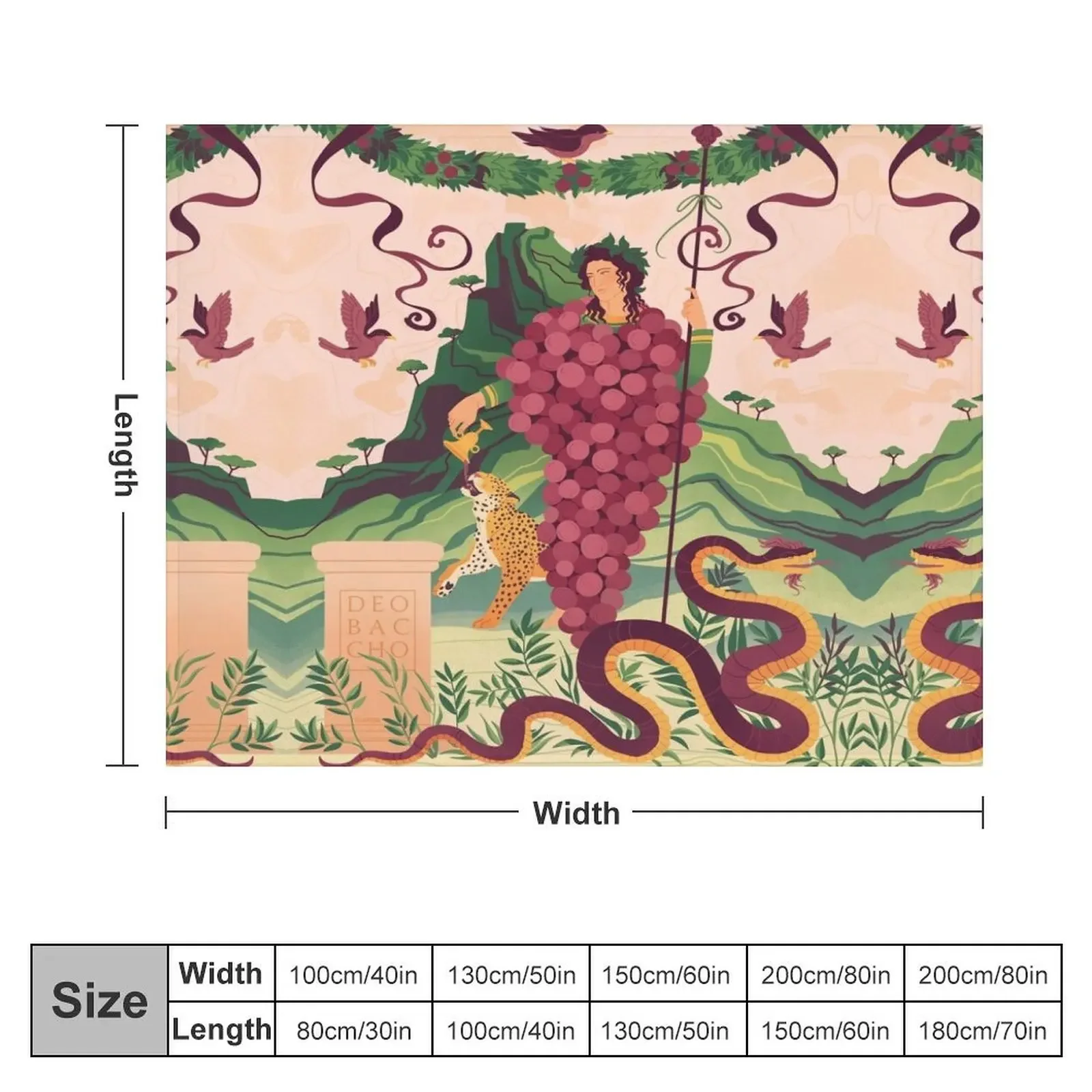 Pompeiian Bacchus Throw Blanket Cute Beautifuls Blankets