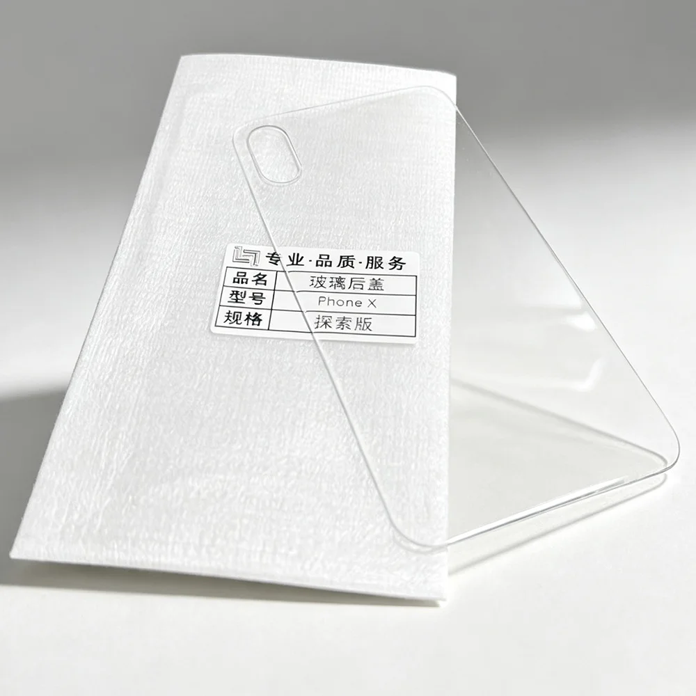 OEM Big Hole Transparent Back Glass Replacement For iPhone 11 Pro Max X XS Max XR 12 Mini 13 14 Battery Door Cover Panel Repair image 5