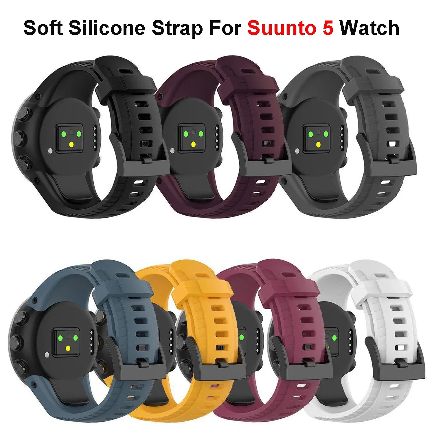 

Silicone Wrist Strap For Suunto 5 Smartwatch Replacement WatchBand Wristband Bracelet Belt For Suunto 5 Wacth Accessories