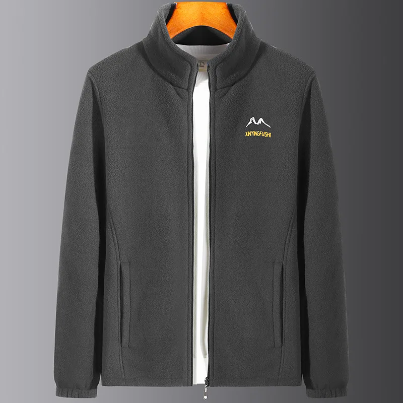 

Мужское пальто с воротником-стойкой на подкладке, теплое зимнее пальто из полиэфирного волокна, цветная повседневная верхняя одежда на молнии