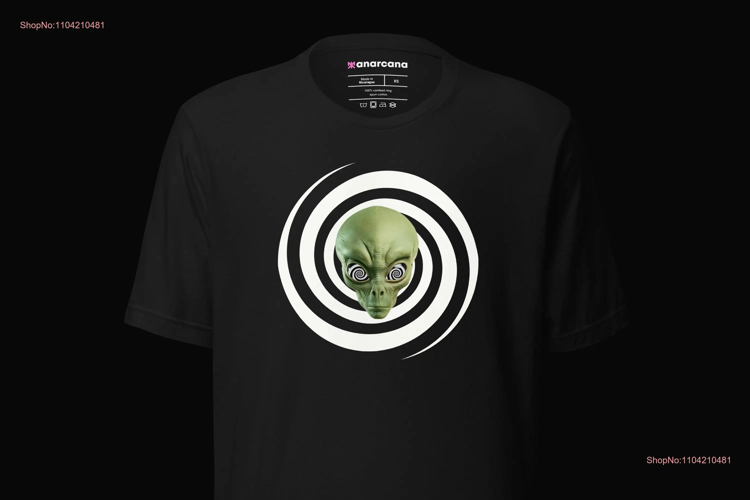 Alien T Shirt Hypnotic Y2K long or short sleeves