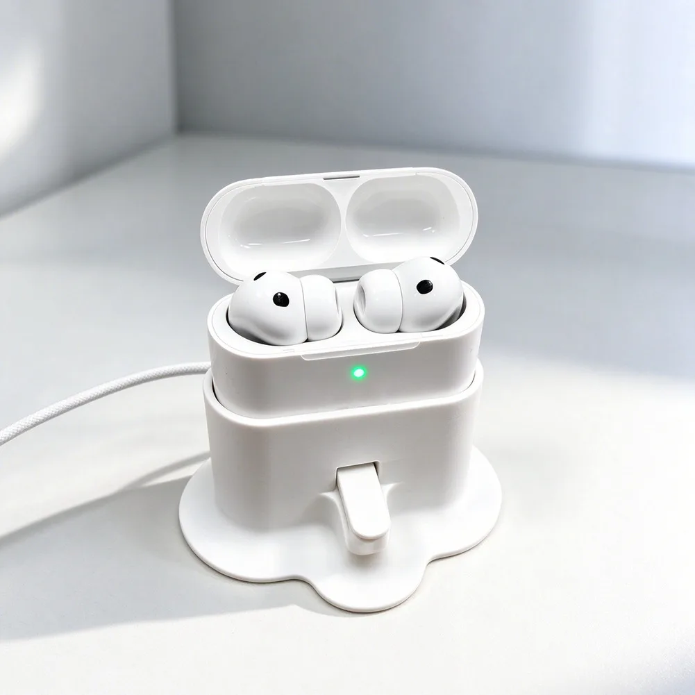 For AirPods Pro 3 Desktop Stand Stylish & Convenient Push-to-Eject Stand Earbuds Desktop Bracket Base Earphone Replace Accessory