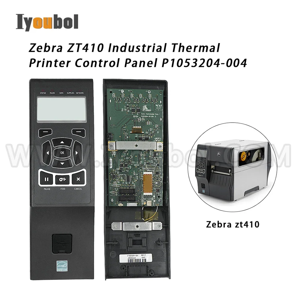 

original working DISPLAY FRONT for zebra ZT410, Pn: P1058930-001 kit control panel zt410