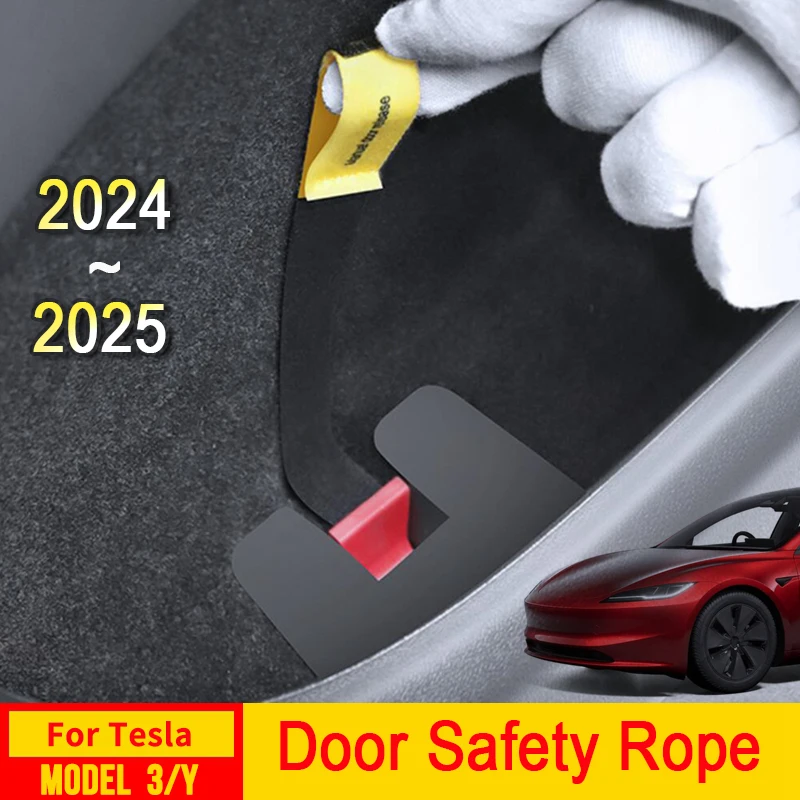 

Car Door Emergency Handle Manual Door Release Emergency Safety Pull Rope Emergency Puller for Tesla Model 3 Y Juniper 2025 2024