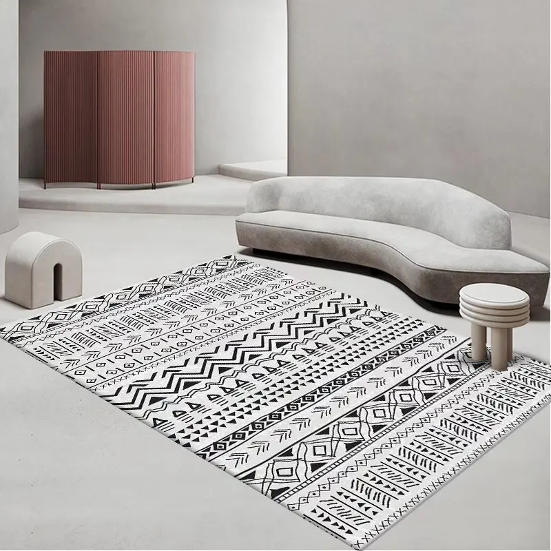 

Modern Simplicity Retro Carpet Living Room Decoration Home Large Size Bedside Rugs for Bedroom Soft Absorbent Entrance Door Mat