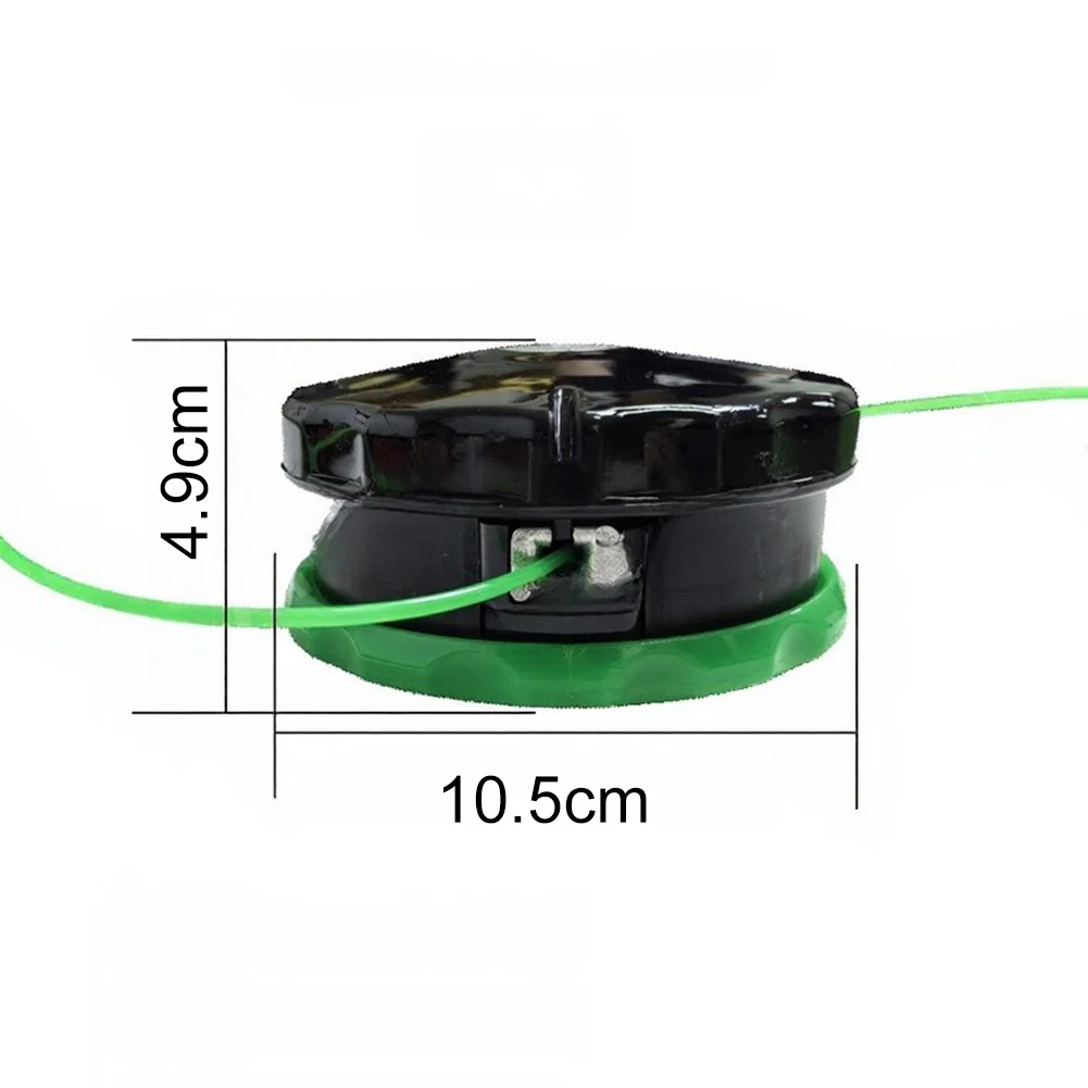 Trimmer Head for Gas and Electric Lawn Mowers Built from Wear Resistant PA Nylon with Standard M10 1.25 Thread