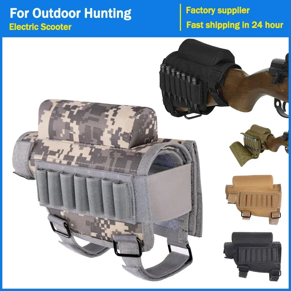 ملحقات بندقية الصيد قابل للتعديل بندقية بندقية التكتيكية بوتستوك الخد الراحة اطلاق النار الوسادة الذخيرة حالة خراطيش حامل الحقيبة