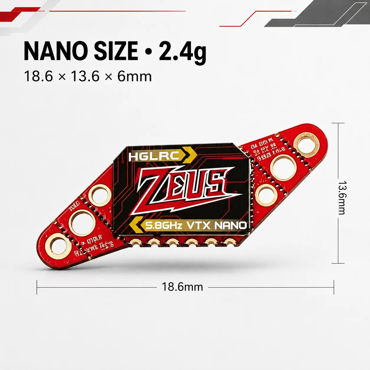 Top Rc Hobby Mini Xcub - HGLRC Zeus Nano 350mW FPV VTX
