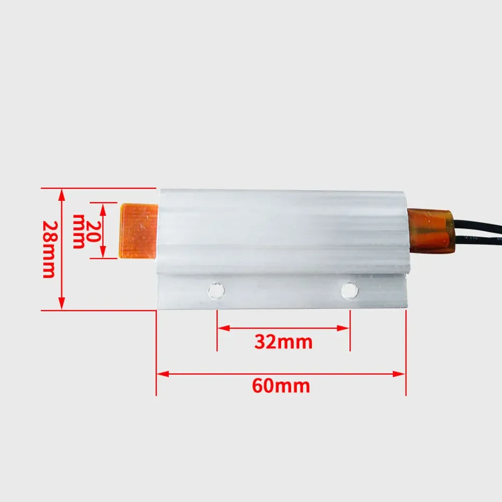 12V 24V 48V 110V 220V PTC Heater Element Constant Thermostat Thermistor Air Electric Heating Sensor incubator Aluminum Shell