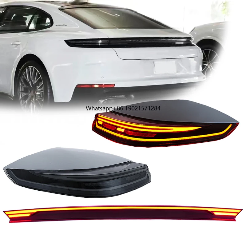 

2014-2016 for Porsche Panamera 970 LED Tail Light Upgrade New Condition Rear Lamp in Clear Red Lens 12V Voltage