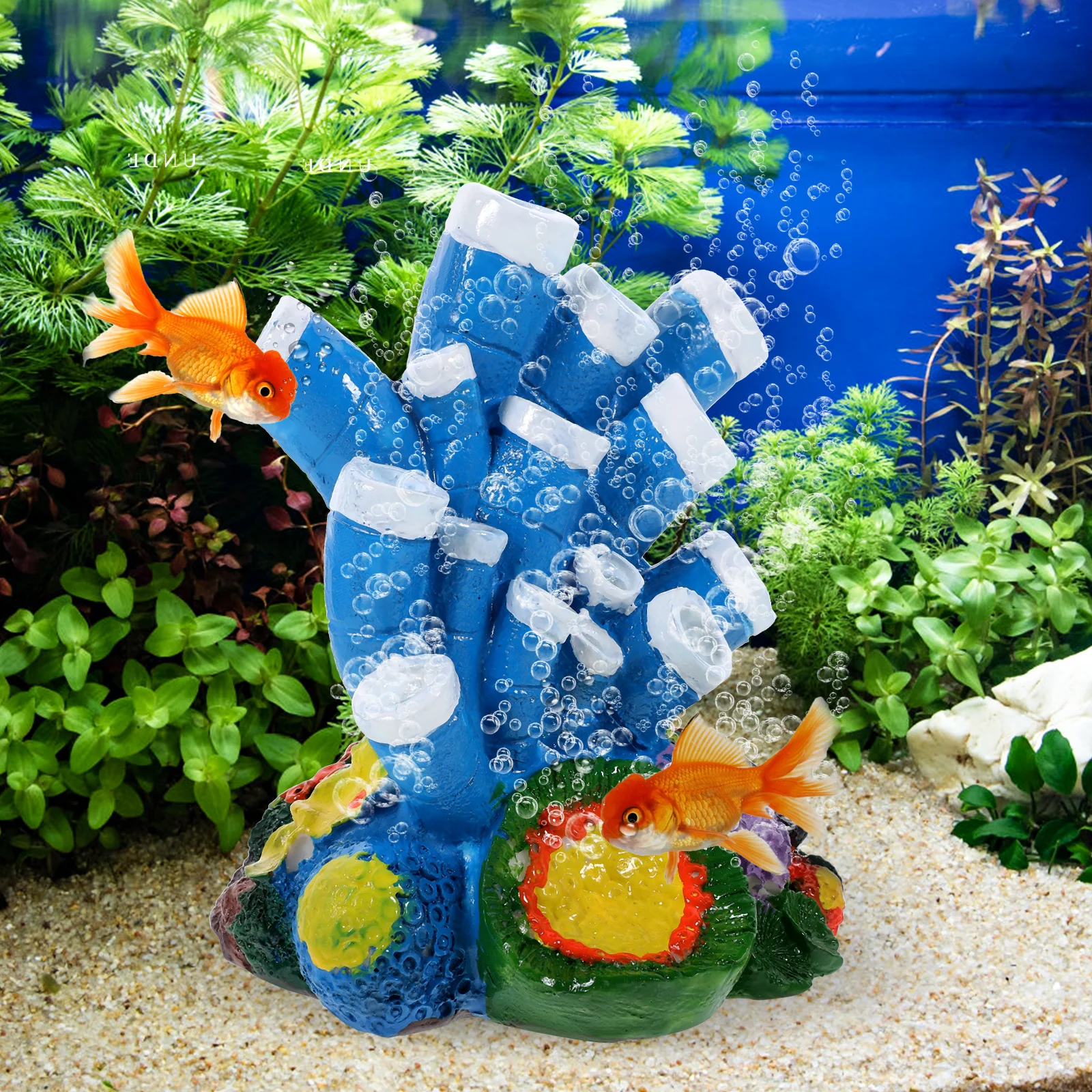 

Fish Tank Decoration Resin Coral Shape Aquarium Hiding Cave Small Tank Shrimp Hiding Shelter Aquarium Ornament