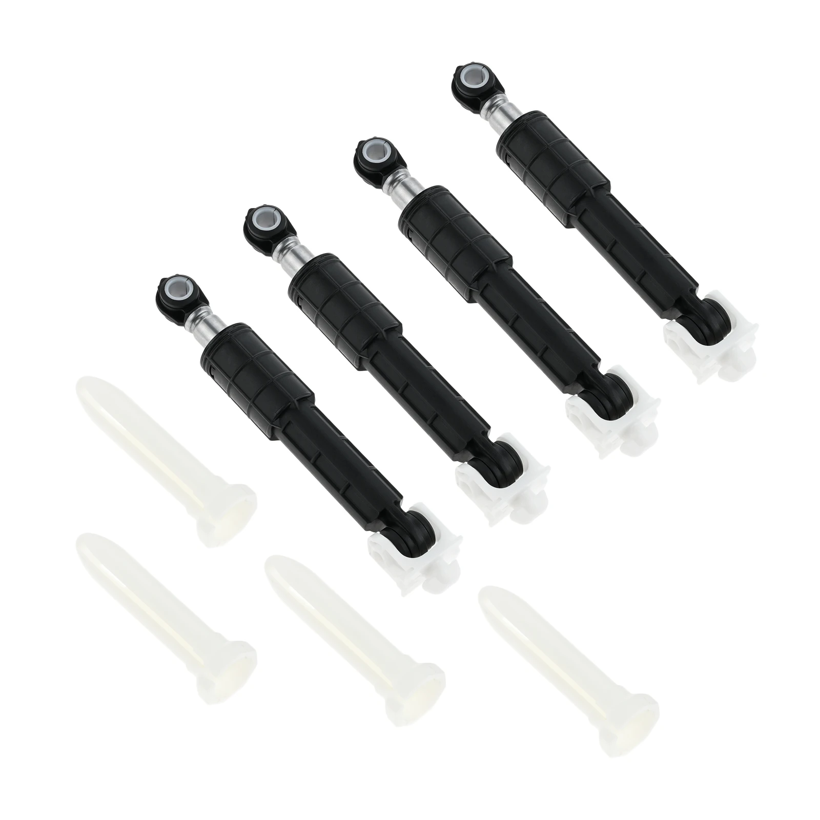 

4Sets WH01X10343 Washer Shock Absorber Compatible with GE Kenmore Washer Replace with 4 Mounting Brackets 4 Mounting Pins