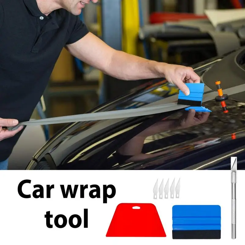 Wallpaper Scrapers Smoothing Hand Kits Portable Vehicle Window Tint Film Tools For Car Soundproofing Mats