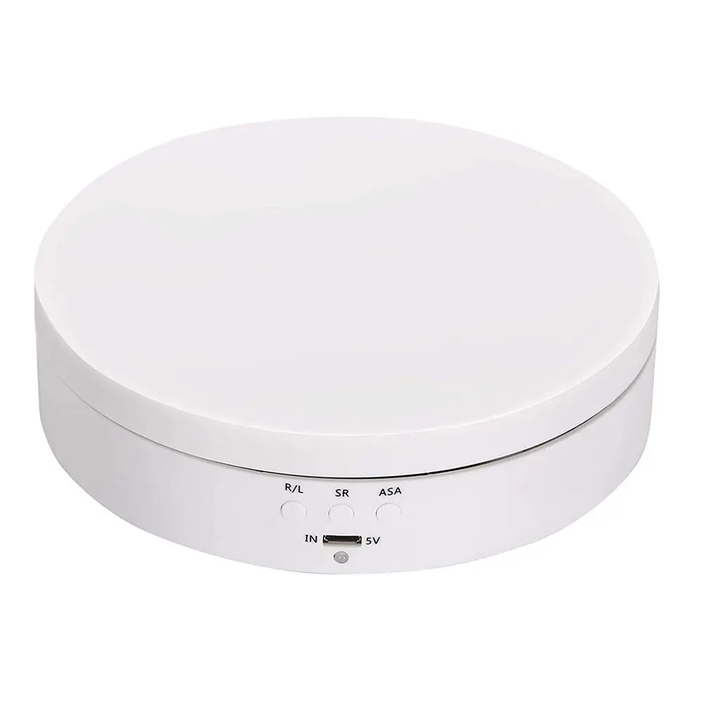 Plataforma giratoria eléctrica inteligente, soporte giratorio automático para exhibición de relojes y joyería, fotografía ajustable, 360 grados, velocidad de carga
