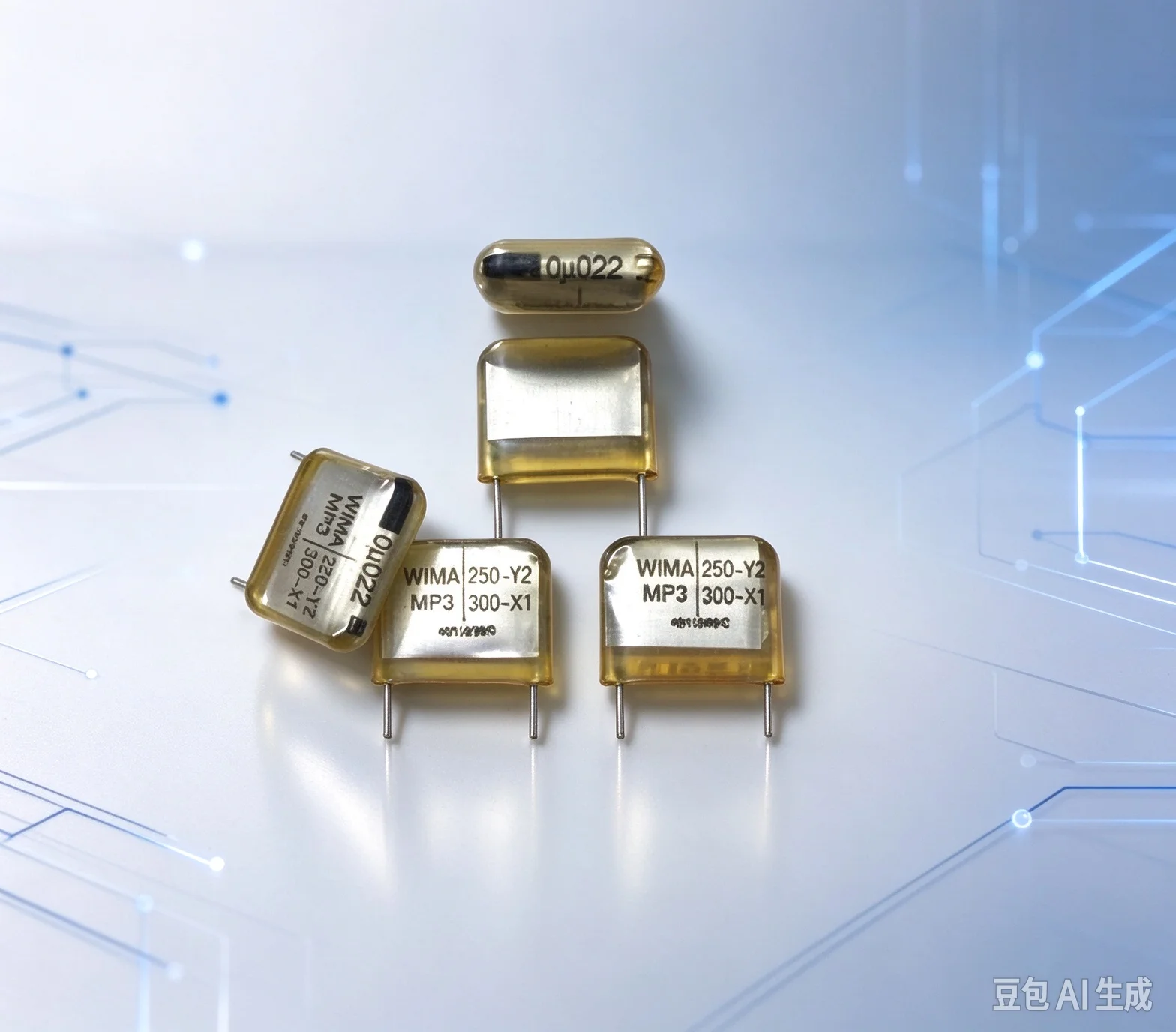 audi-for-wima-mp3-y2-0022uf-223-250v-300v-x1-copper-pin-coupling-clear-film-capacitor-30pcs