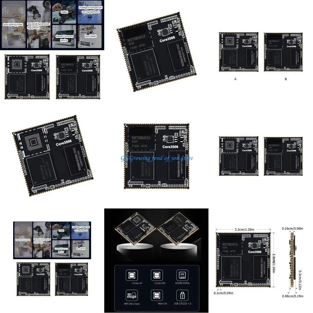 

H9EB Main Board Flexible Configuration RK3506B Chip Onboard DDRL3 Processor 8GB eMMC