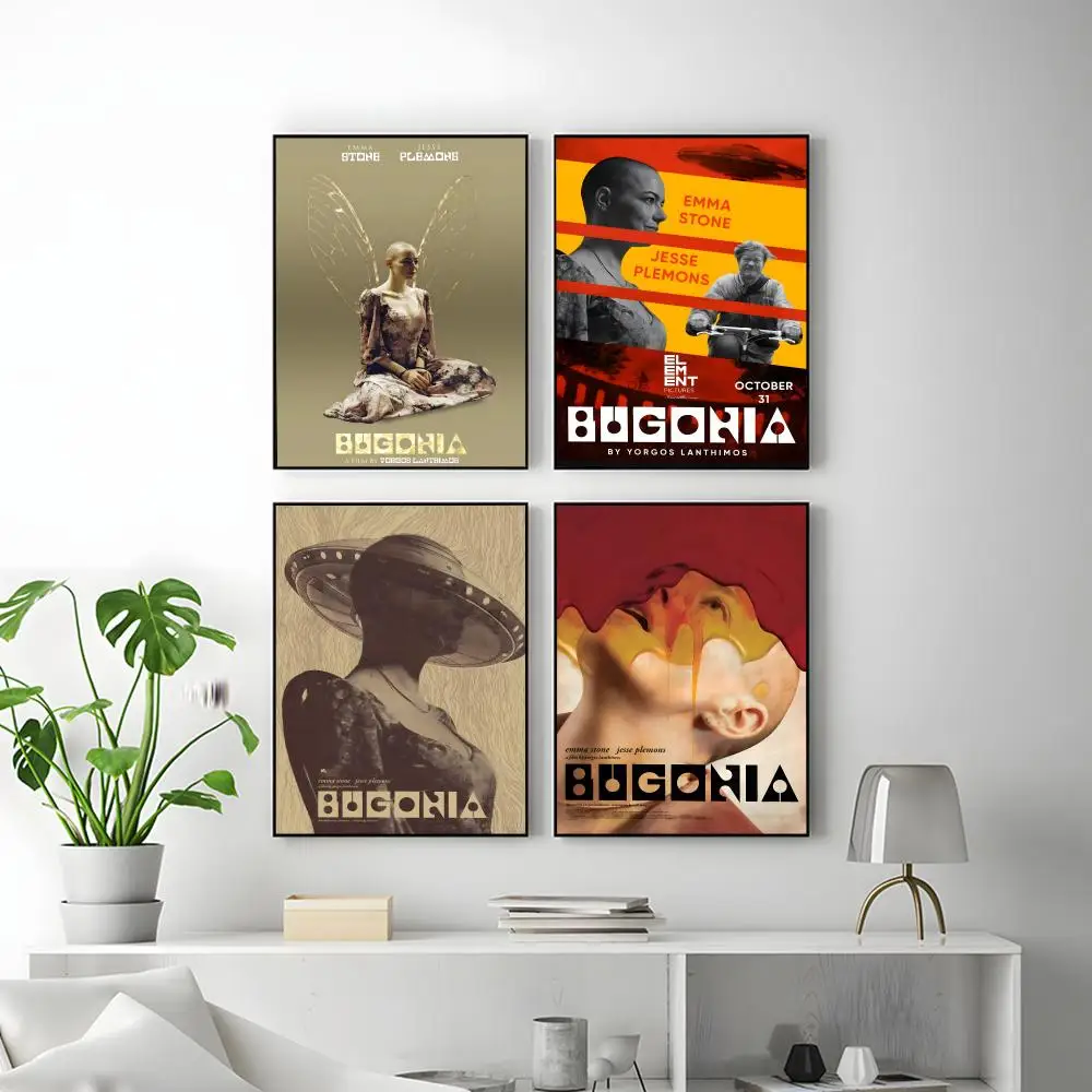 ملصق فيلم رعب B-BugoniaS عالي الدقة متعدد الاستخدامات مقاوم للماء لتزيين الحائط ذاتي اللصق مثالي لأي غرفة وهدية مثالية