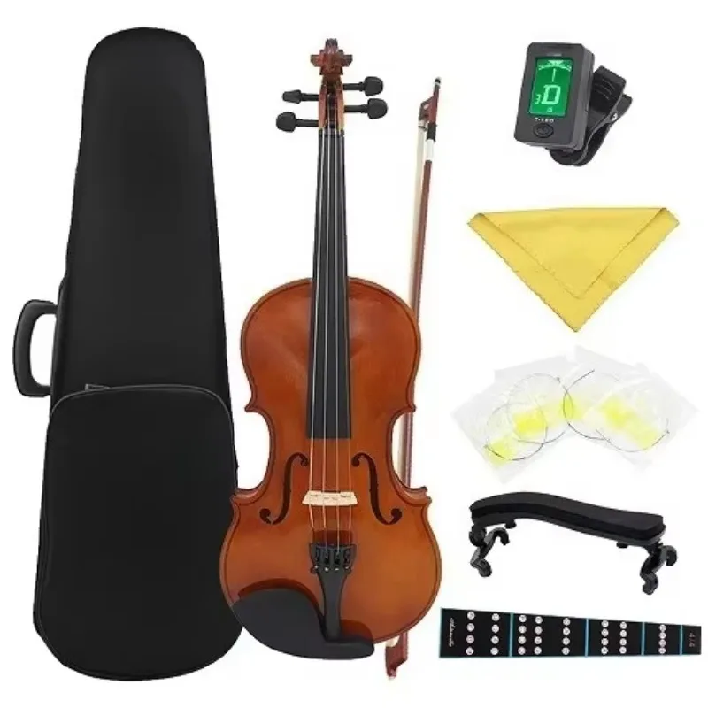 

Natural solid wood, beginners practice 4/4 violin, popular violin