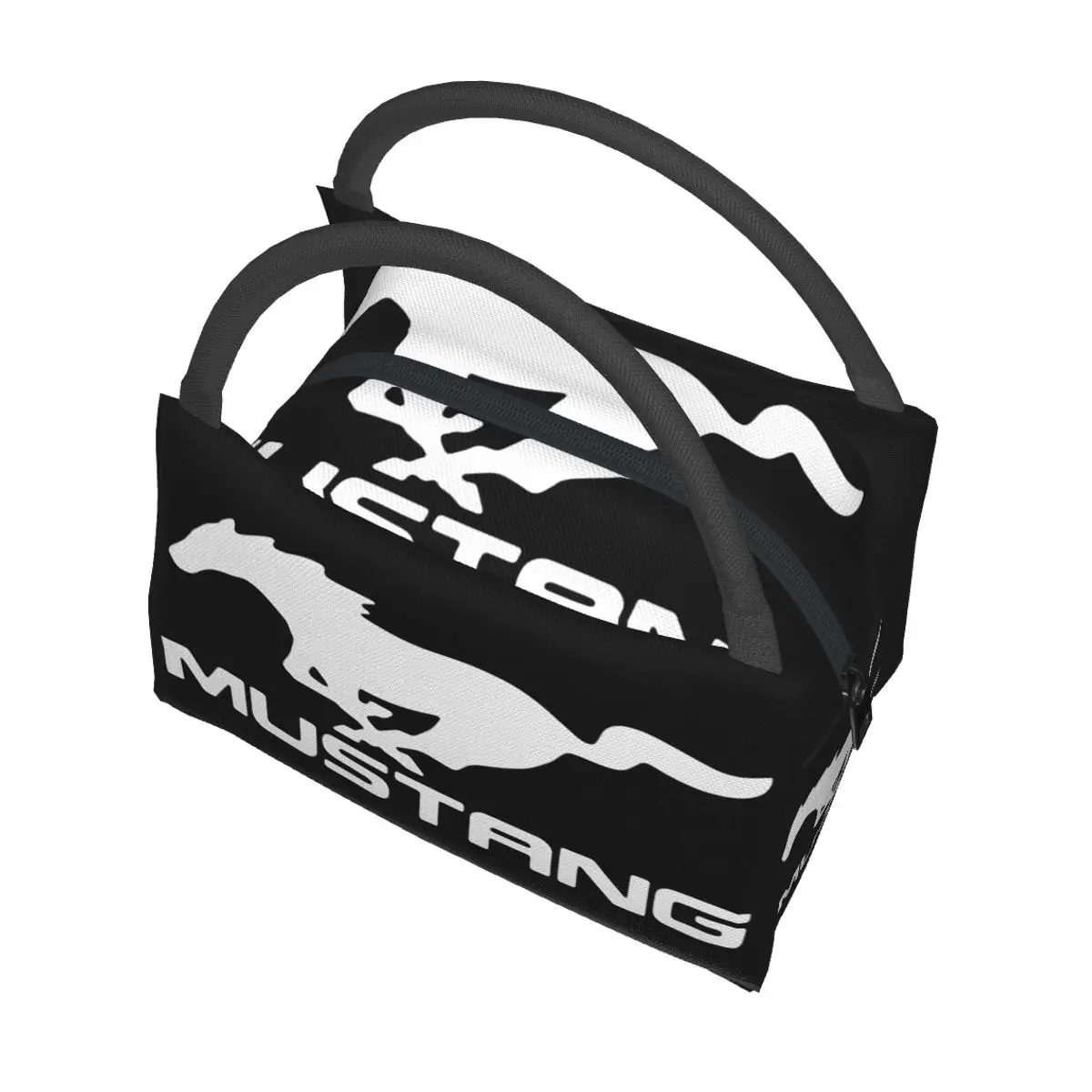 Mustang Logo Draagbare Isolatiezak Voor Koeler Food Office Pinic Container