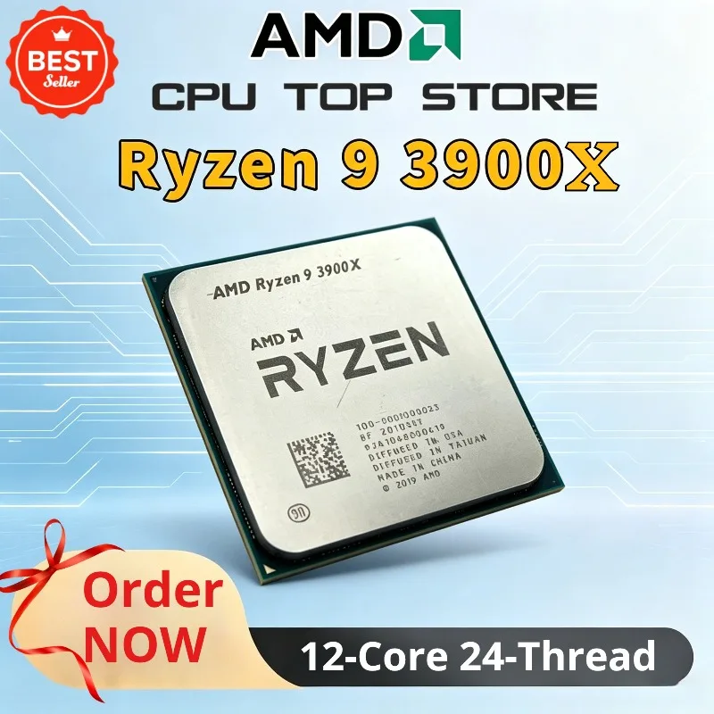 100% Brandneuer AMD Ryzen 9 R9 3900X CPU 12-Kern 24-Thread-Prozessor 3,8GHz 12-Kern 24-Thread für Gaming-CPU Ohne Verpackung