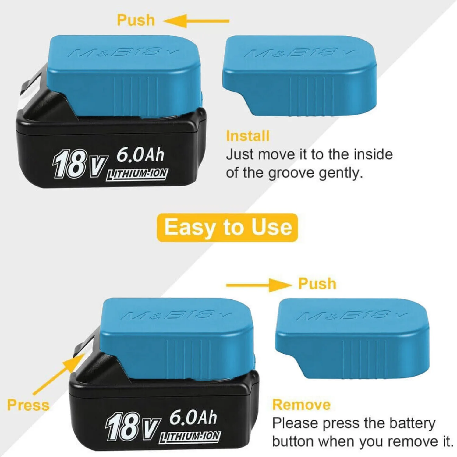 Imagem -04 - Adaptador Power Wheels para Makita 18v Li-ion Battery Conector Compatível com Peg Perego Kids Ride-on Toy 40a