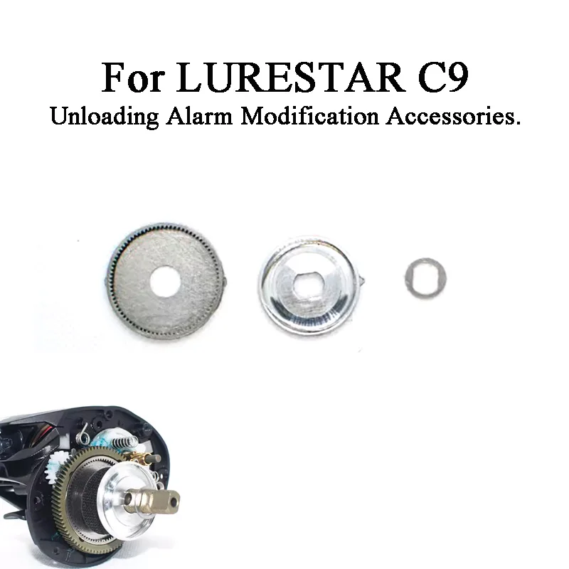 For LURESTAR C9 Water Drop Wheel Fishing Reel Installation Accessories,Unloading Alarm Modification Parts,No glue Installation