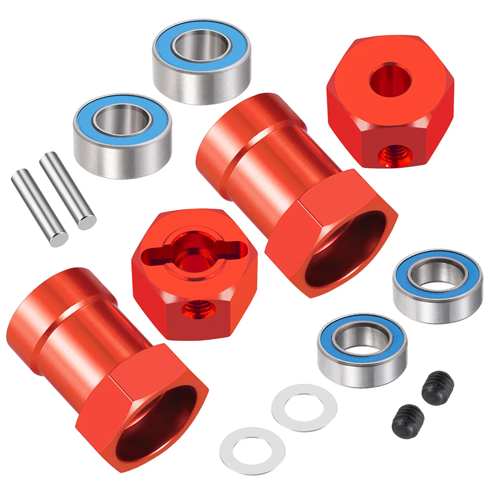 AXSPEED 12mm Wheel Hex Hub Adapter Conversion for 1/10 Tamiya WR02 WR‑02 Chassis Metal Wheel Combiner RC Car Upgrade Parts