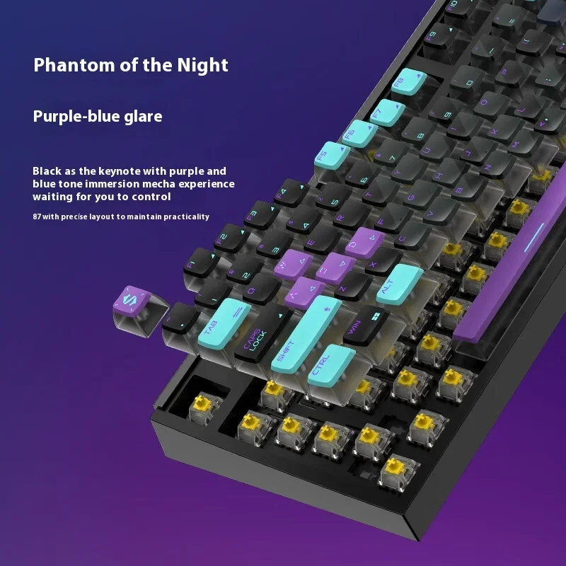 Black Shark Bkb02 Inductive Magnetic Switch Keyboard Multifunctional Knob Wireless Mechanical Keyboard 3-Mode Rgb Quick Trigger