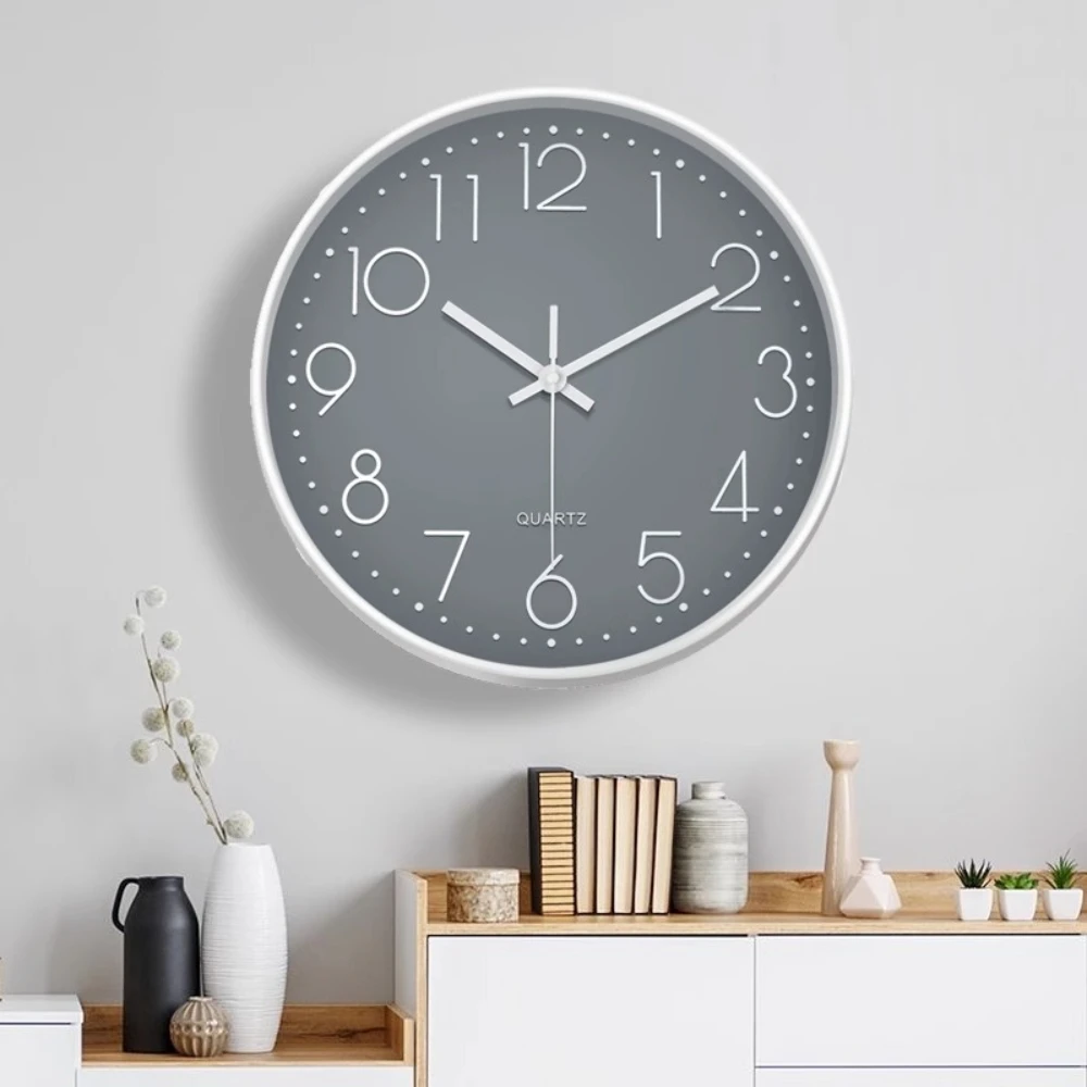 

Numbers Round Wall Clocks Minimalist Modern Bedroom Designer Wall Clock Luxury Movement Relojes De Pared Home Accessories