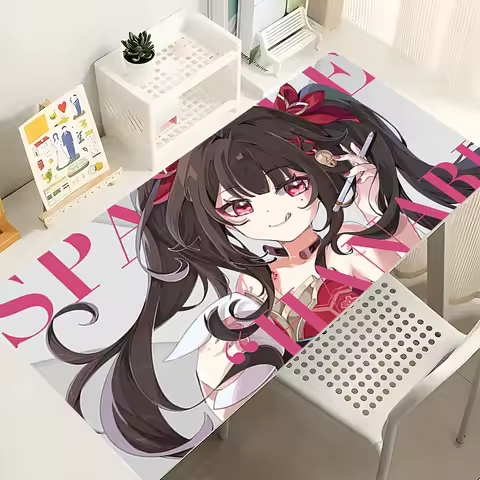 Mouse Pad Anime Gaming Accessories Mouse Mat Gamer PC Computer Keyboard Pad Honkai Star Rail Sparkle Desktop Mat Kawaii Mousepad