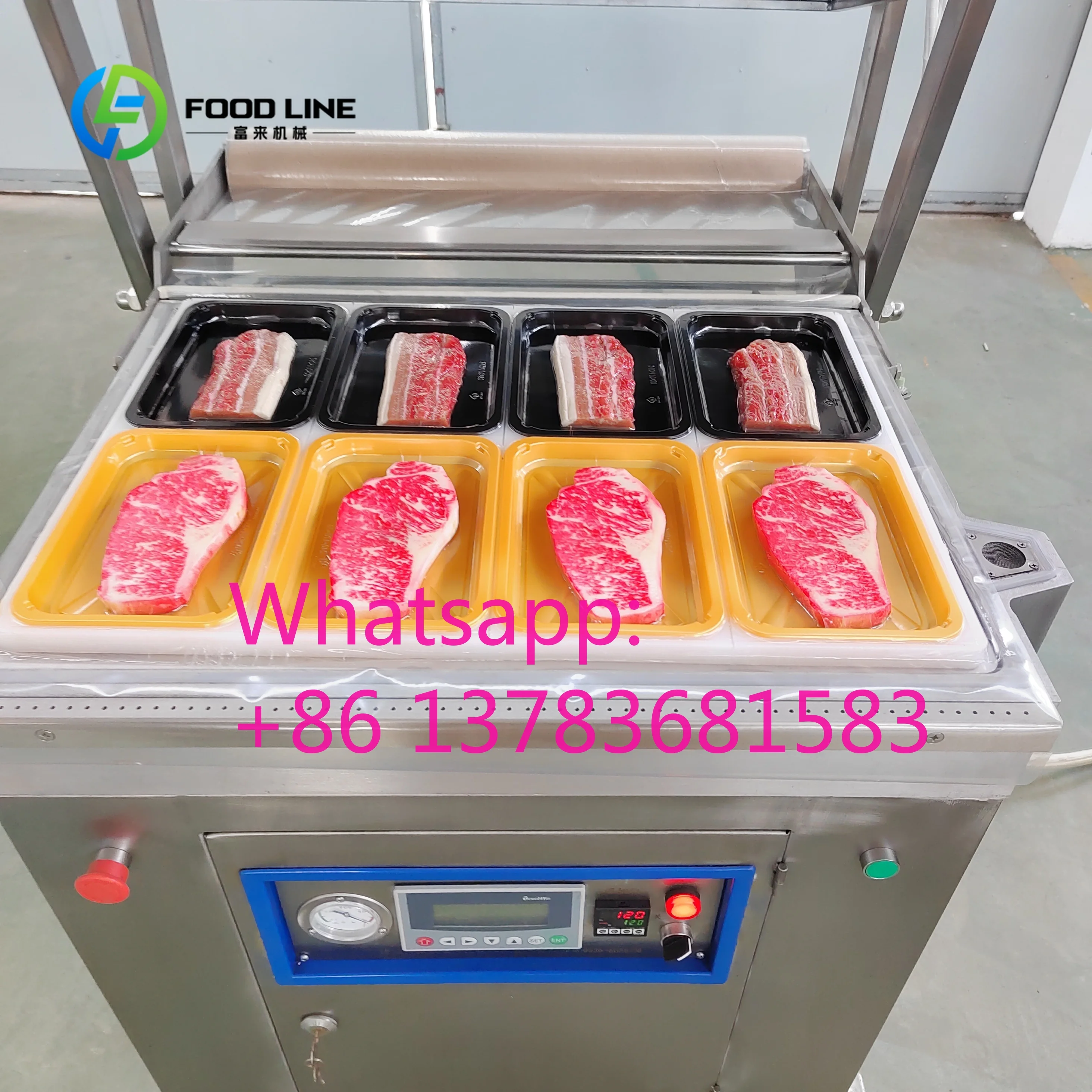 Commercial Chicken Fish Sausage Vacuum Sealer Packing Machine Filling Vacuum Sealing Packaging Machine for Meat Customized