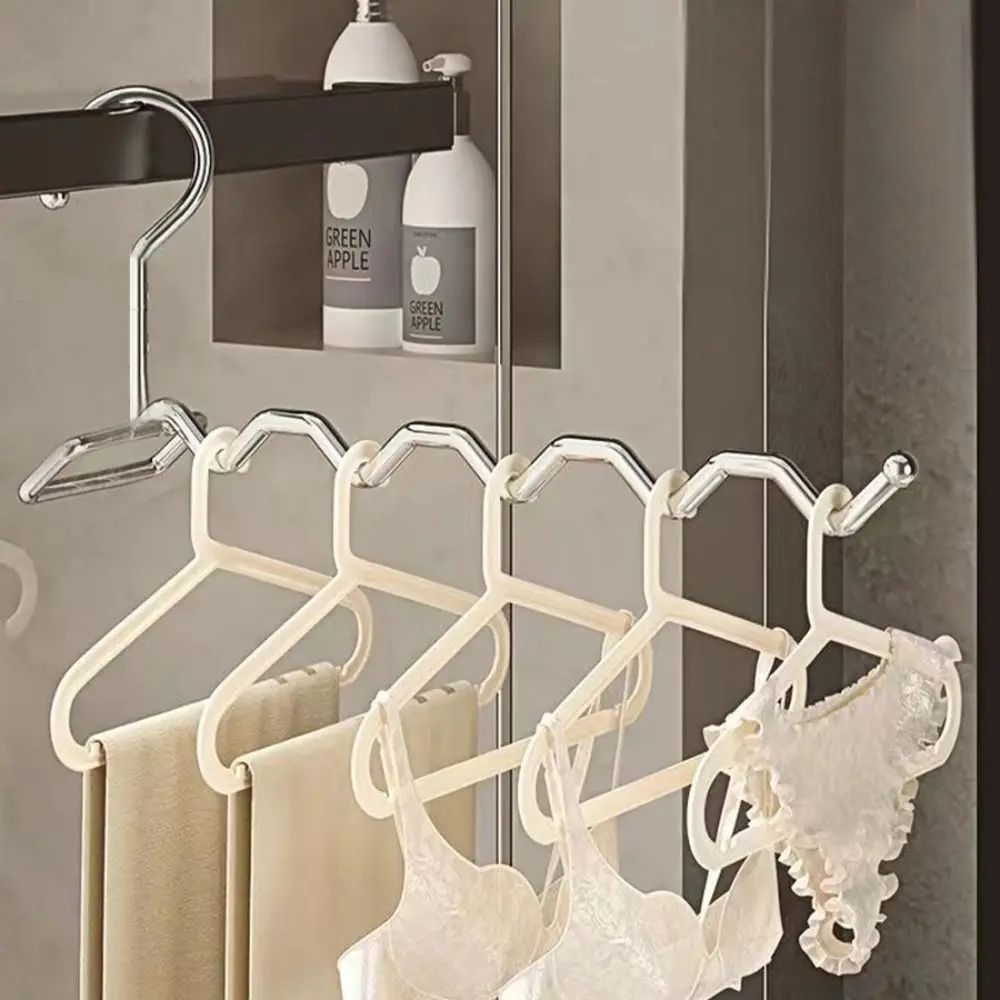 Multi-function Folding Clothes Hanger Portable Balcony Bedroom Stainless Steel Coat Hanger Indoor Household Use Single Pole