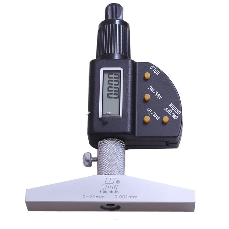 

0-25mm digital depth micrometer electronic deep micrometer