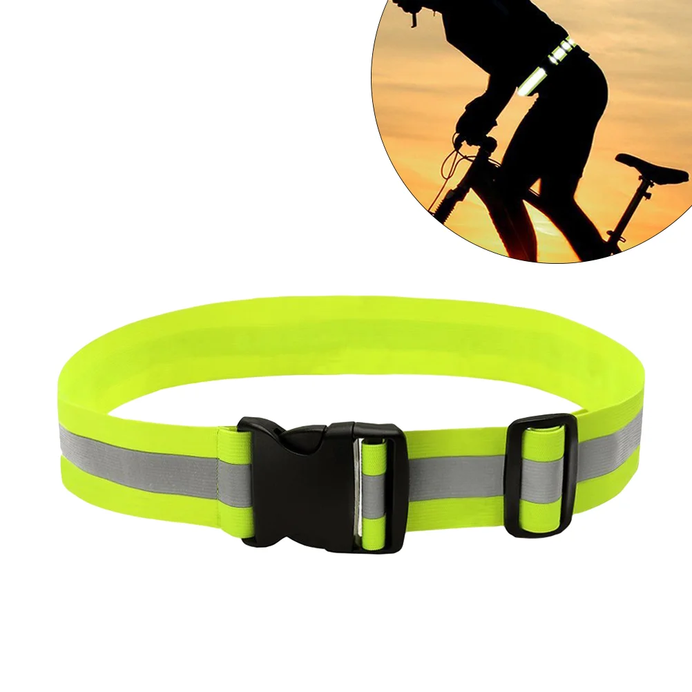 

Reflective Safety Belt Waistband Fluorescence Adjustable Yellow Running Fitness