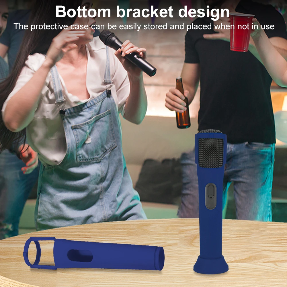 Funda de silicona con mangas antideslizantes para micrófono, funda para micrófono inalámbrico JBL PartyBox