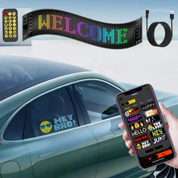 BOTAI Car LED Matrix Pixel Panel USB Car Display Scrolling LED Signs 5V RGB Remote APP Control