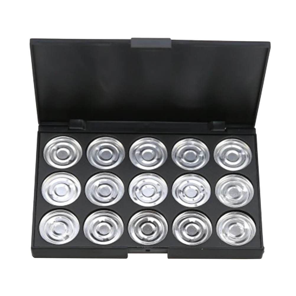 علبة فارغة لظلال العيون، منظم بودرة أحمر الخدود، مستدير 26 مم، سعة كبيرة، خفيف الوزن، محمول #2