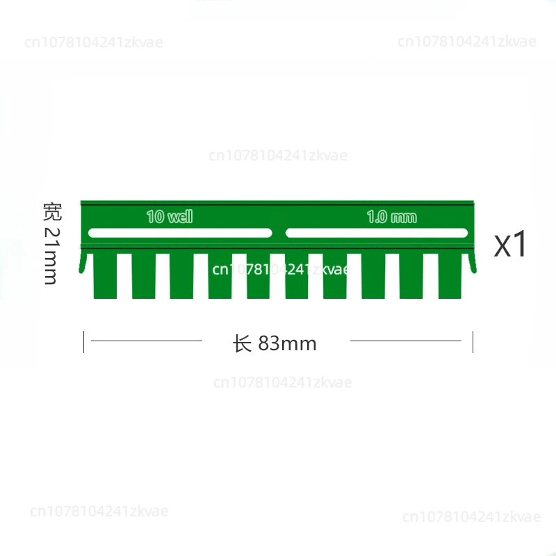 

electrophoresis gel comb, electrophoresis shuttle, vertical electrophoresis comb, loading tooth comb 0.75/1.0/1.5mm