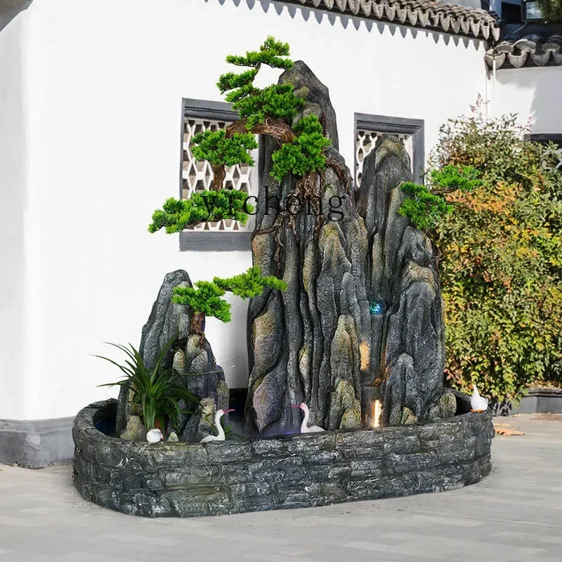 

L14- Large Rockery Water Fountain Ornament Fish Pond Floor Ornament Decoration