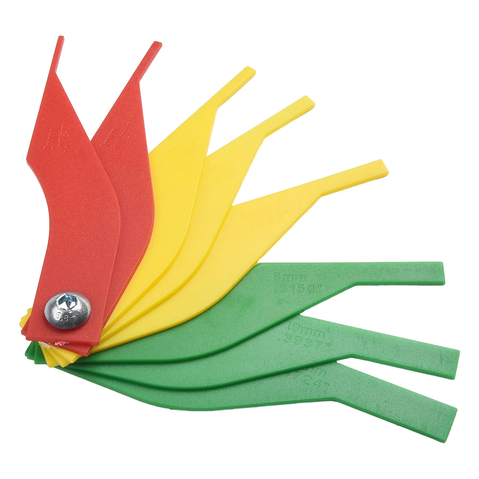 40g Thickness Gauge Dangerous Driving State Green High Quality Material Indicate Wear 10mm Size: 13*2.5cm Dies