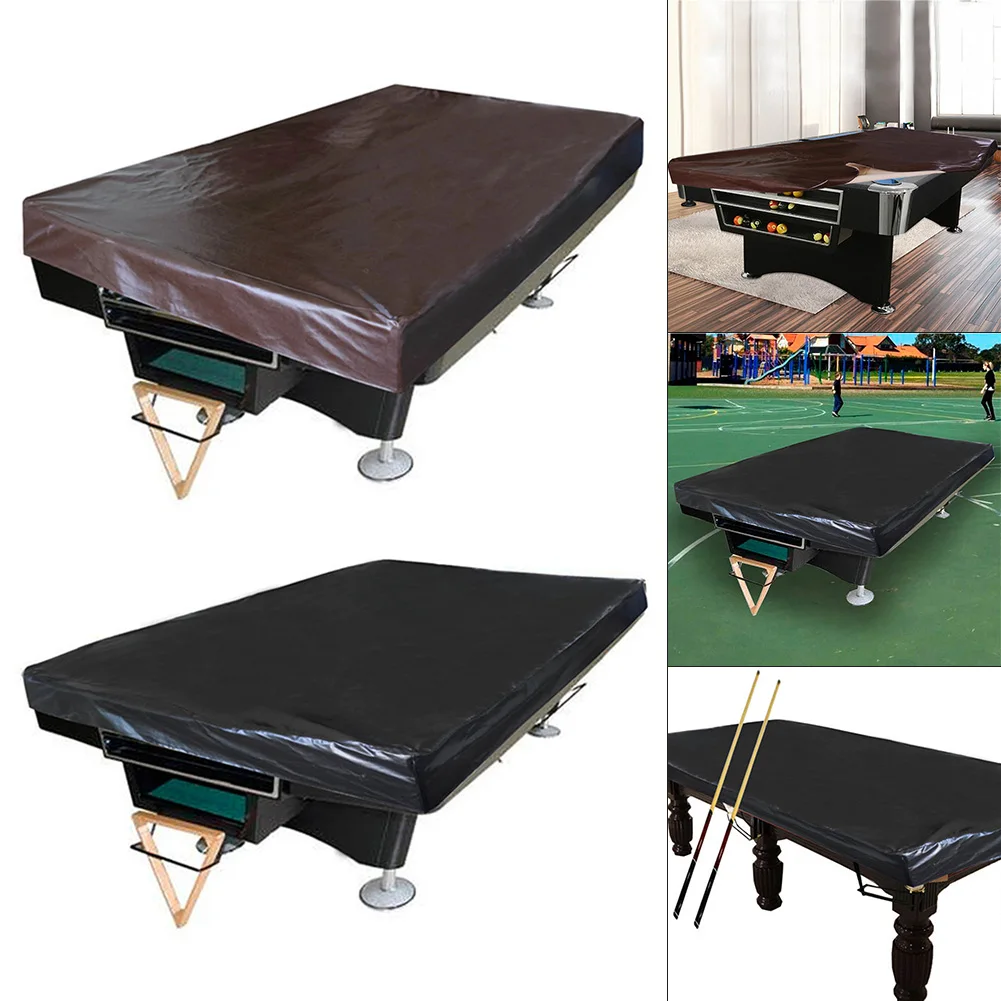 

New Billiard Pool Table Cover Heavy Duty Waterproof Rain Snow Dust Protection Leather For Furniture Covers Billiard Table Cover