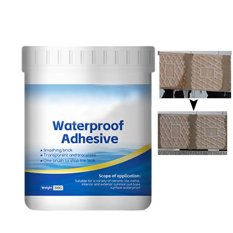 Transparent Waterproof Paint Sealant Water-Based Waterproof Coating Agent  Waterproof Caulk for Wood Concrete Bricks and Metal