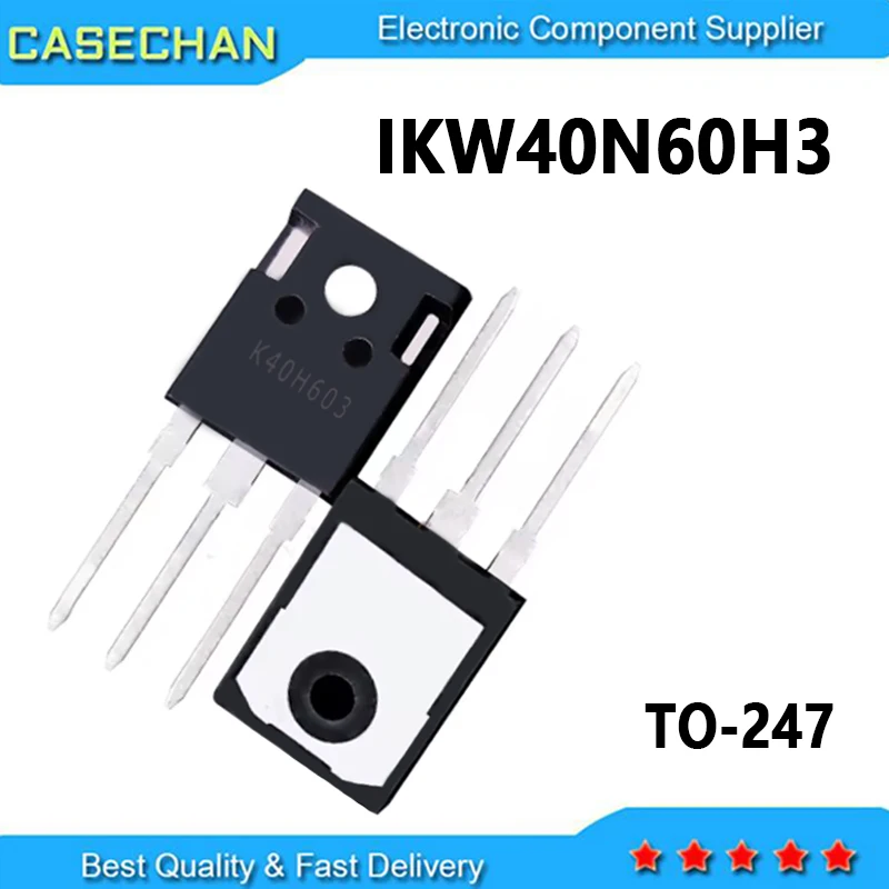 10 peças novo e original k40h603 ikw40n60h3 to-247 600v 40a
