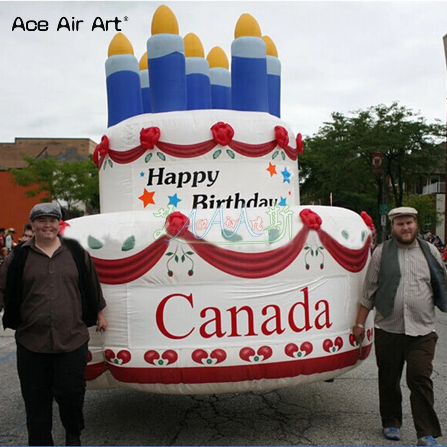 Free Shipping Inflatable Cake With Air Blower For Celebration/Birthday Party Decoration Made By Ace Air Art