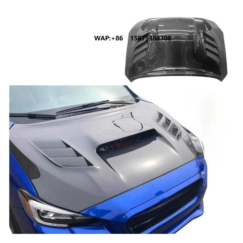 

MRD Carbon Hood for WRX STI 2015-2018 Engine Cover Real Carbon Fiber Car Hood Bonnet Cover